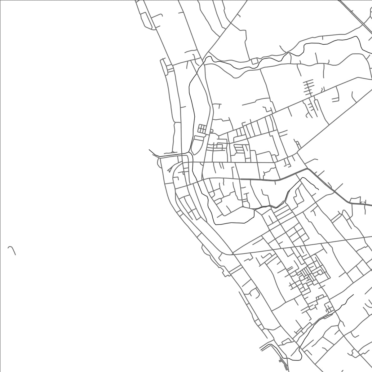 ROAD MAP OF PARIAMAN, INDONESIA BY MAPBAKES
