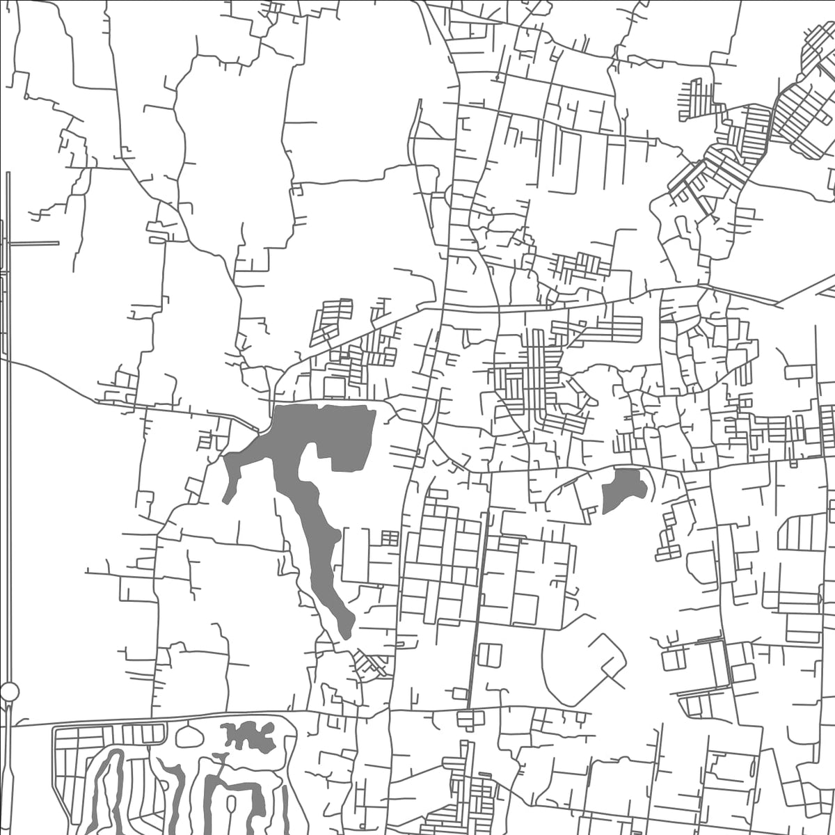 ROAD MAP OF PASARKEMIS, INDONESIA BY MAPBAKES