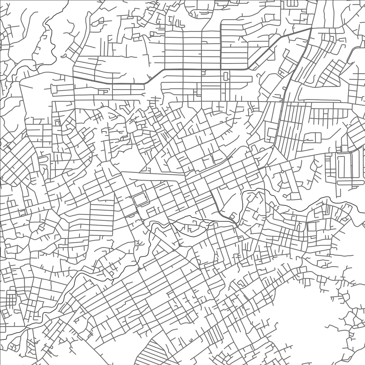 ROAD MAP OF PEMATANGSIANTAR, INDONESIA BY MAPBAKES