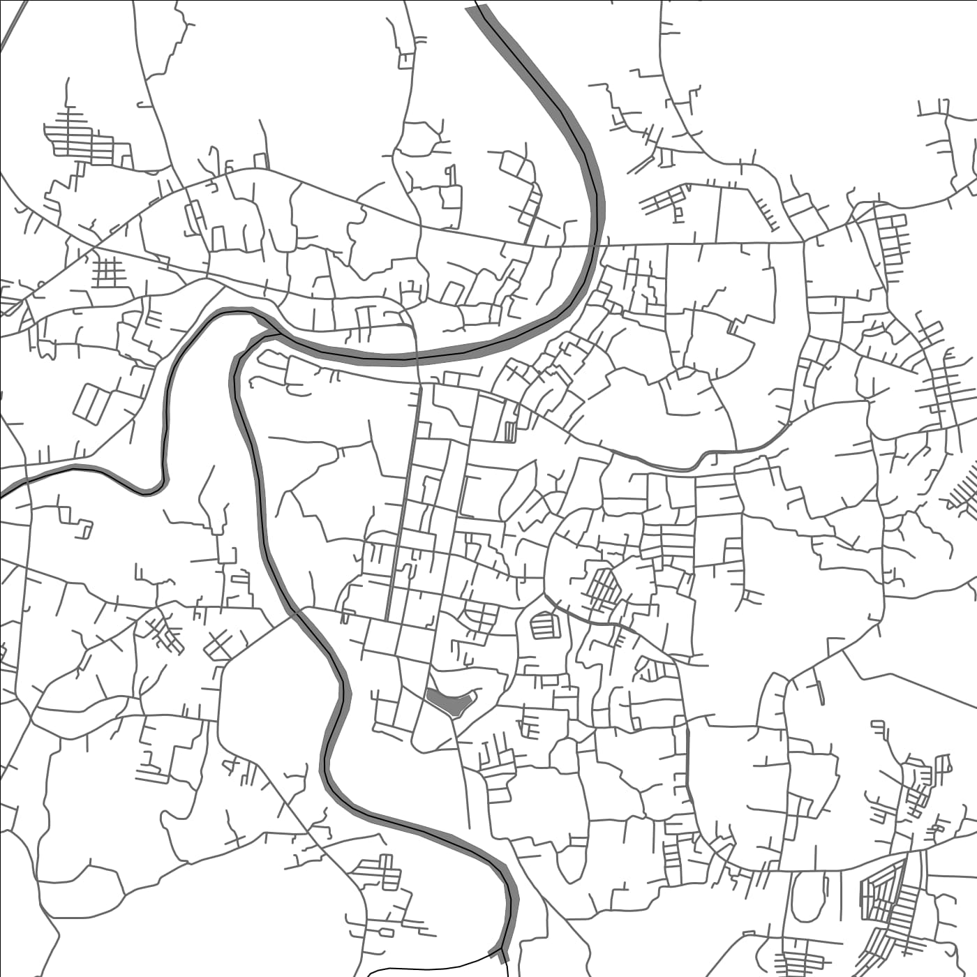 ROAD MAP OF RANGKASBITUNG, INDONESIA BY MAPBAKES