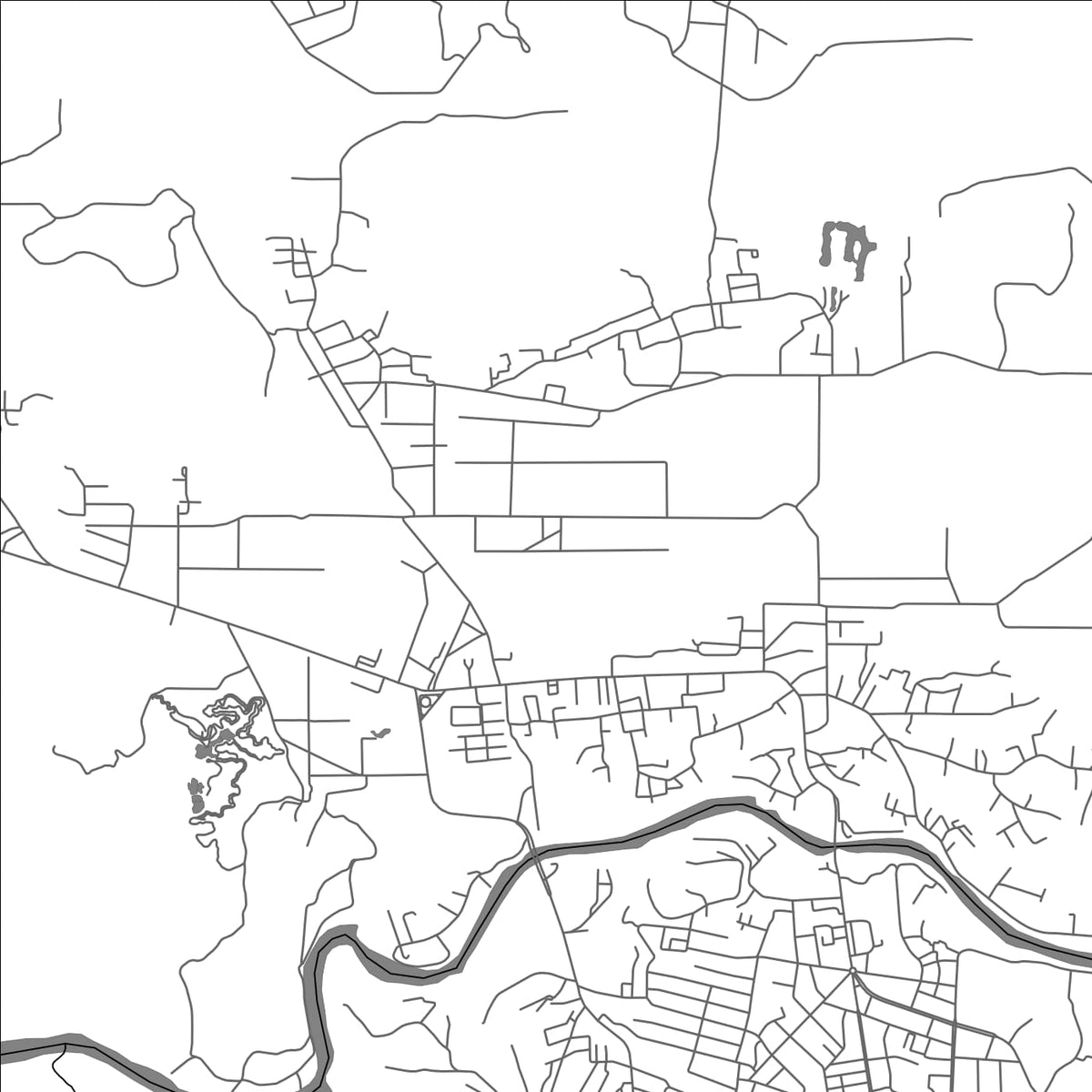 ROAD MAP OF RANTAUPRAPAT, INDONESIA BY MAPBAKES