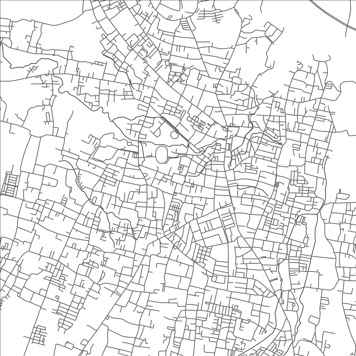 ROAD MAP OF SALATIGA, INDONESIA BY MAPBAKES