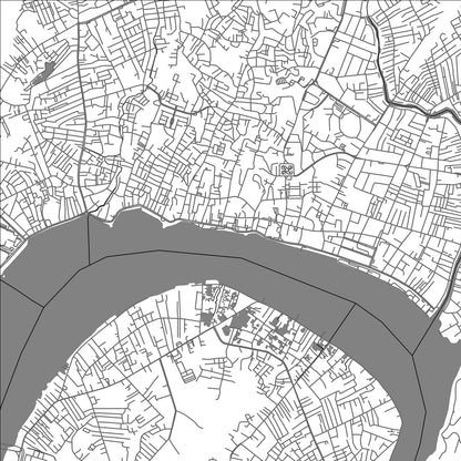 ROAD MAP OF SAMARINDA, INDONESIA BY MAPBAKES