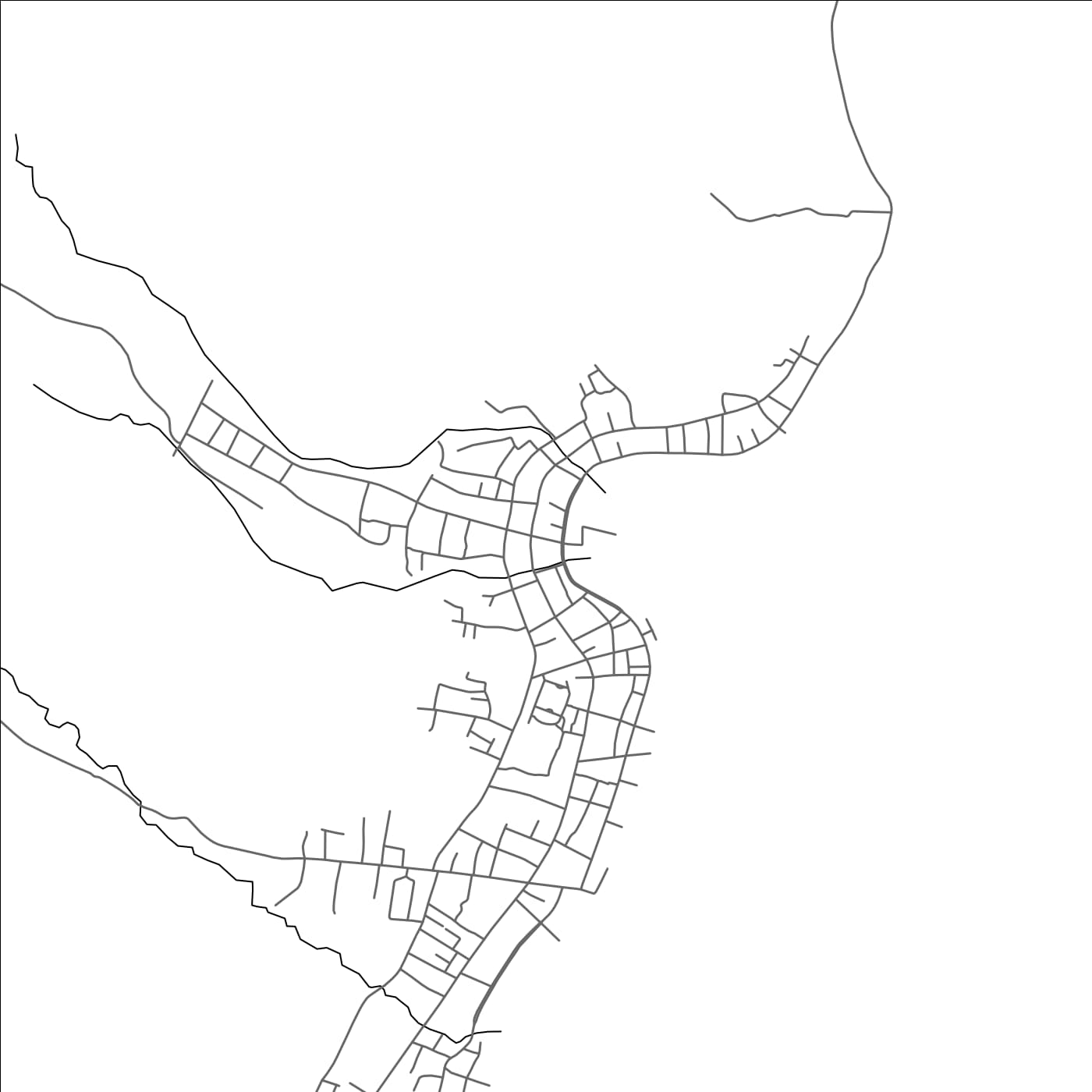 ROAD MAP OF SANANA, INDONESIA BY MAPBAKES