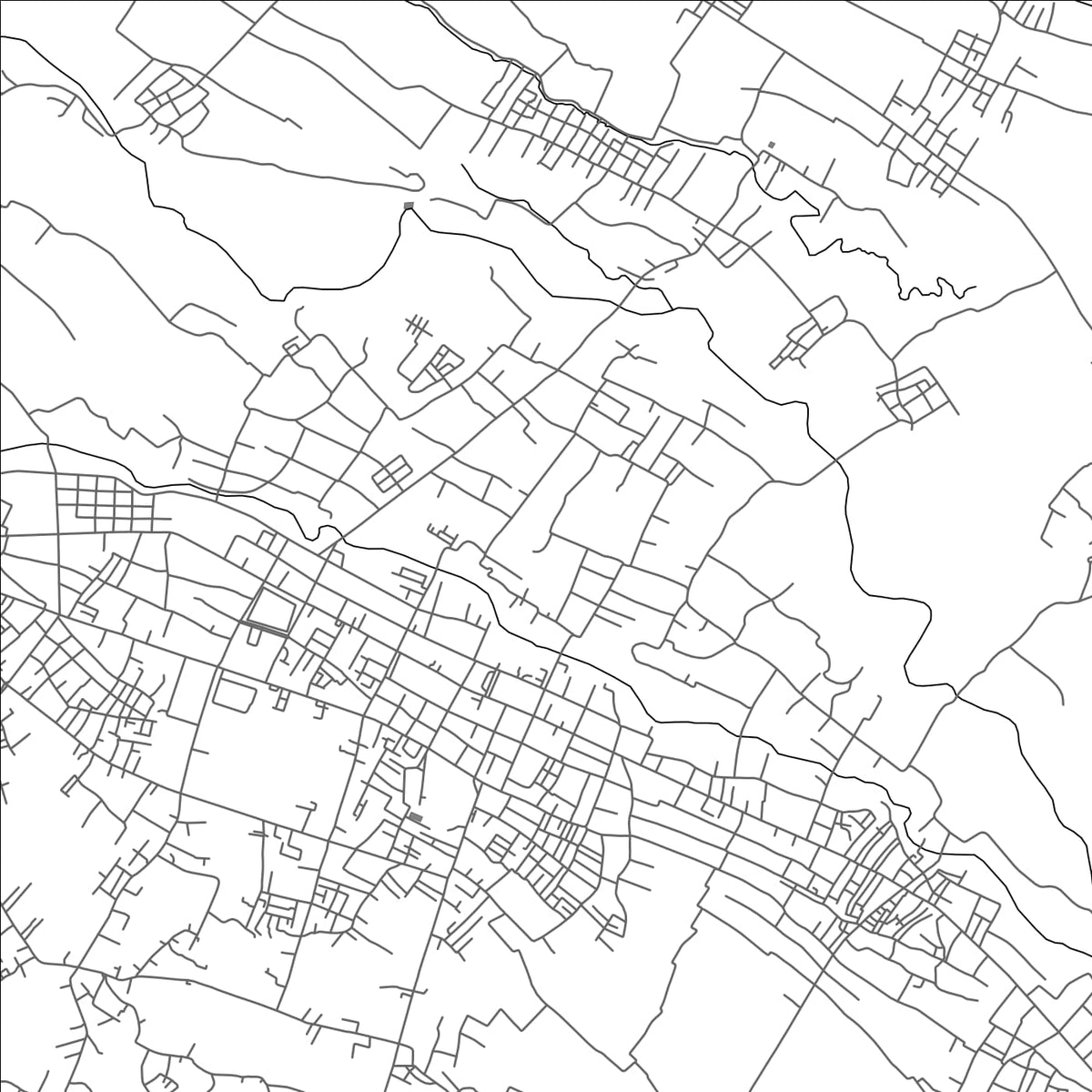 ROAD MAP OF SELONG, INDONESIA BY MAPBAKES