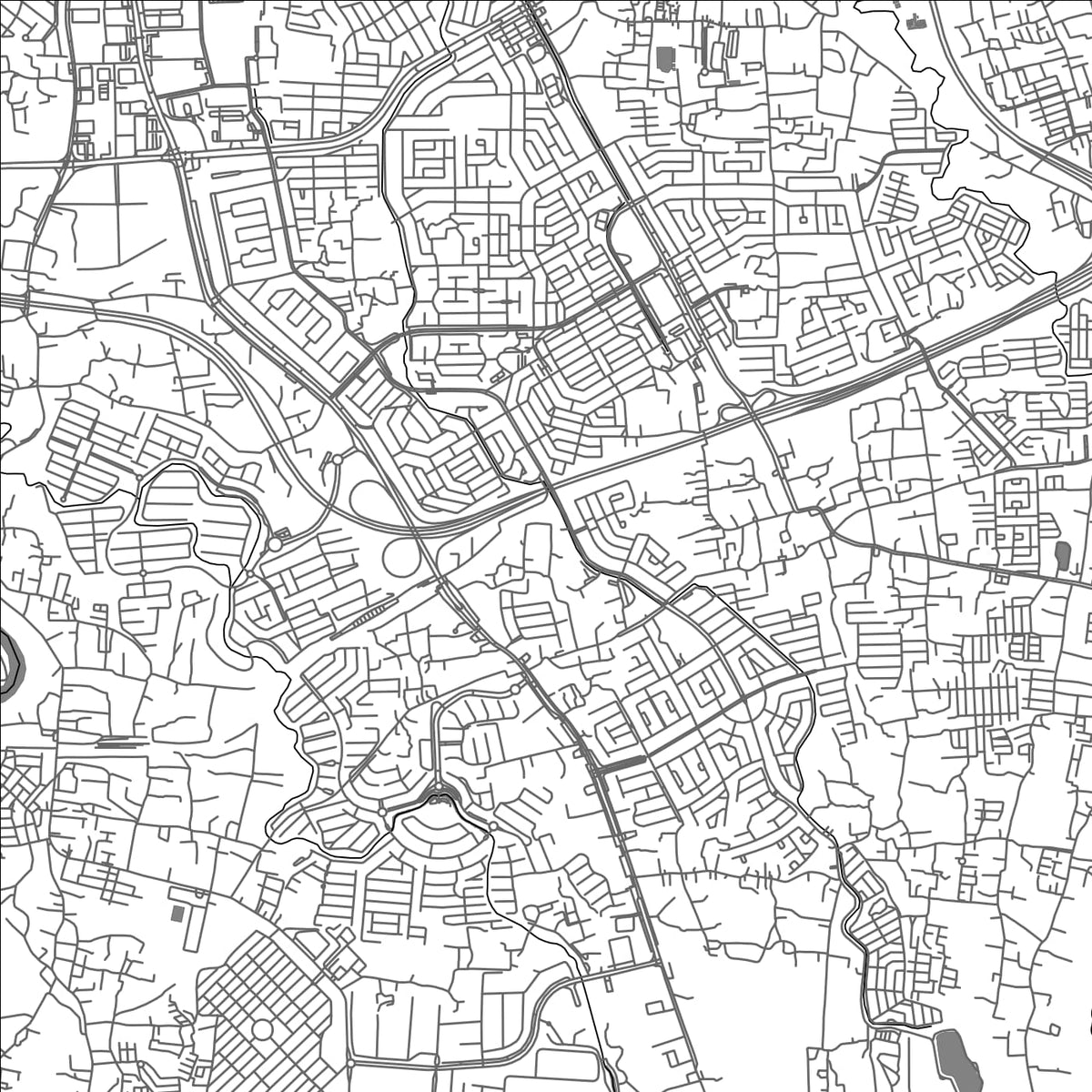 ROAD MAP OF SERPONG, INDONESIA BY MAPBAKES