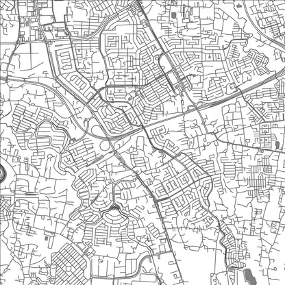 ROAD MAP OF SERPONG, INDONESIA BY MAPBAKES