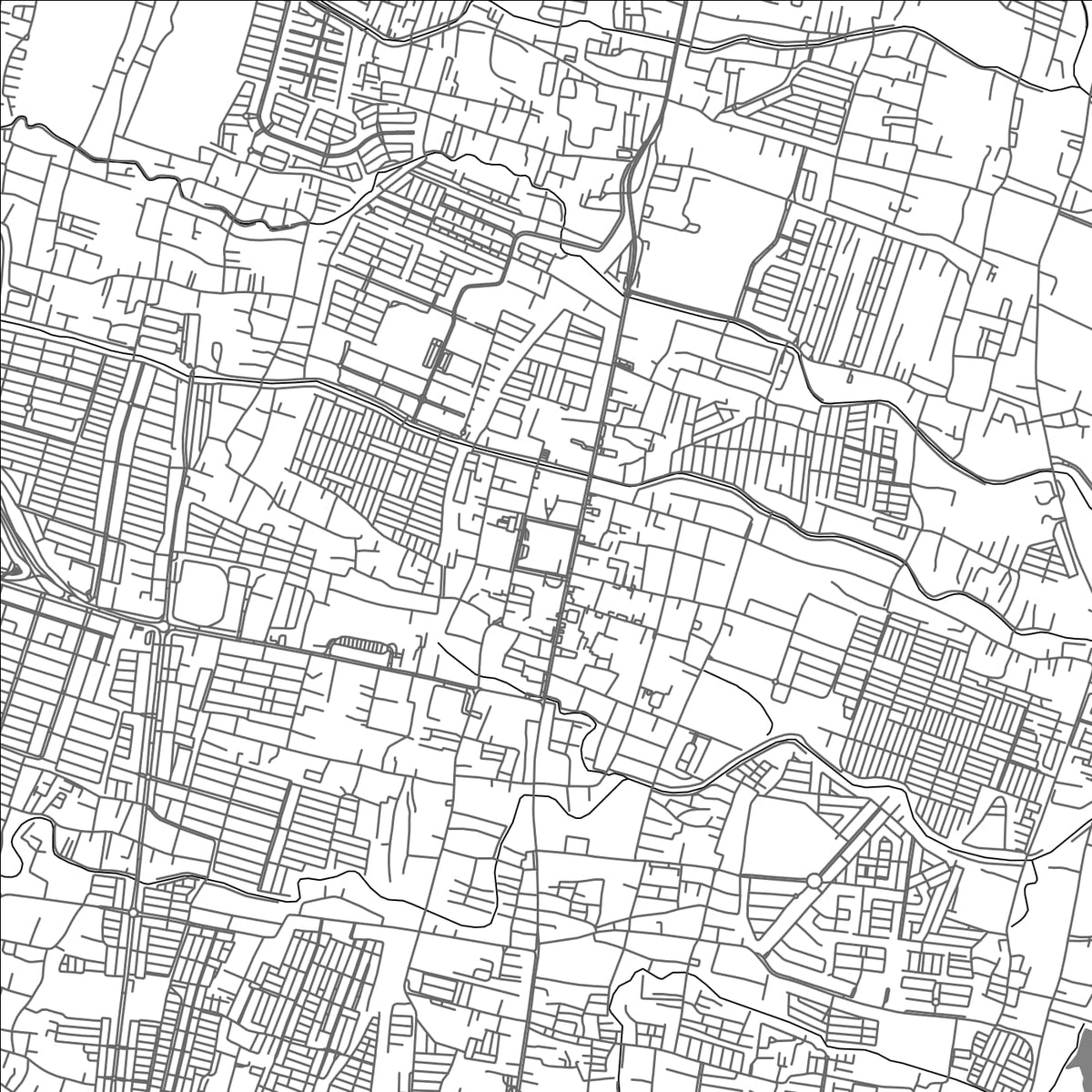 ROAD MAP OF SIDOARJO, INDONESIA BY MAPBAKES