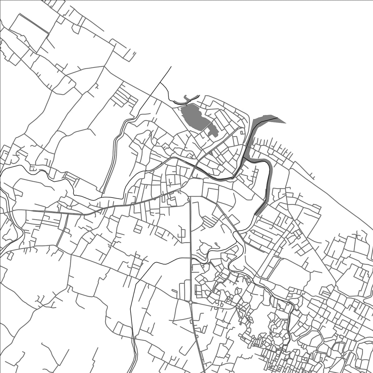ROAD MAP OF SIGLI, INDONESIA BY MAPBAKES