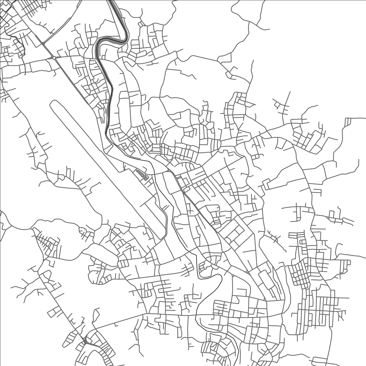 ROAD MAP OF SUMBAWA BESAR, INDONESIA BY MAPBAKES