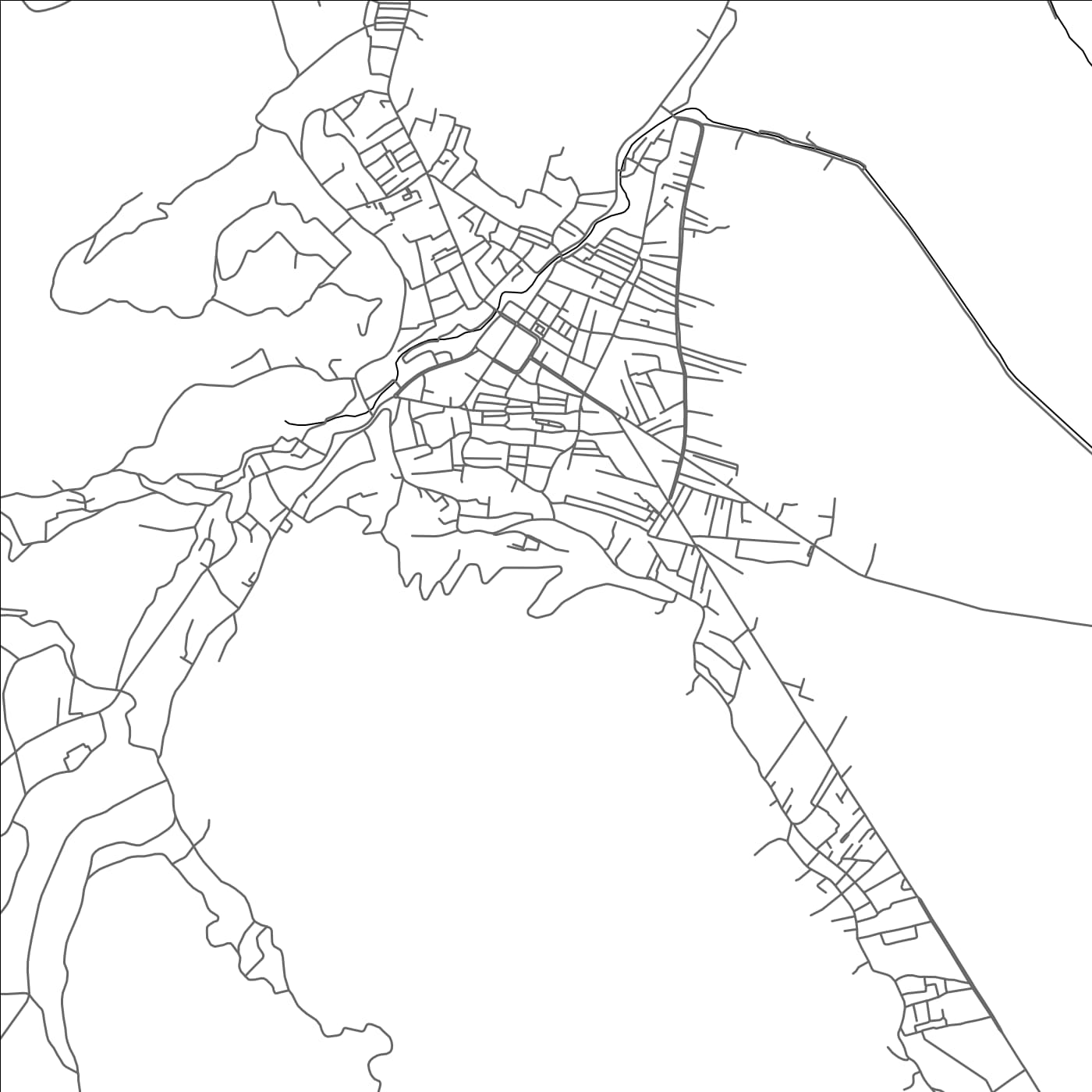 ROAD MAP OF SUNGAI PENUH, INDONESIA BY MAPBAKES