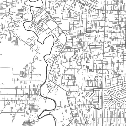 ROAD MAP OF SUNGGAL, INDONESIA BY MAPBAKES