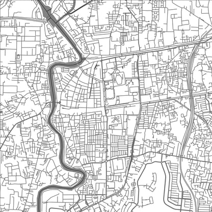 ROAD MAP OF TANGERANG, INDONESIA BY MAPBAKES