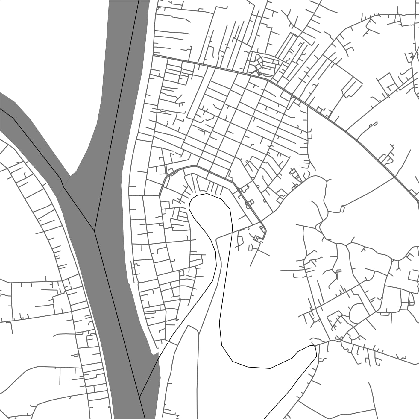 ROAD MAP OF TANJUNG, INDONESIA BY MAPBAKES