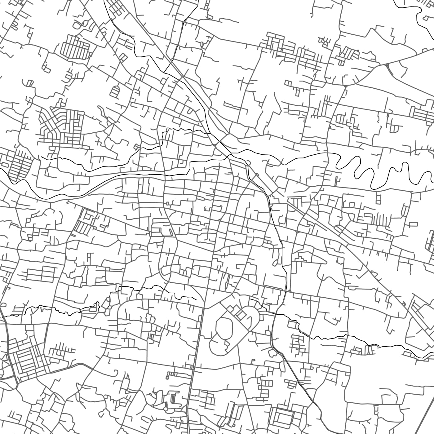 ROAD MAP OF TASIKMALAYA, INDONESIA BY MAPBAKES