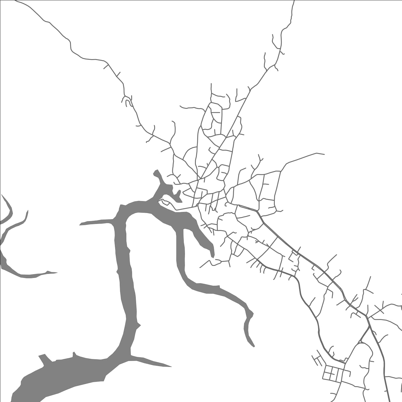 ROAD MAP OF TEMINABUAN, INDONESIA BY MAPBAKES