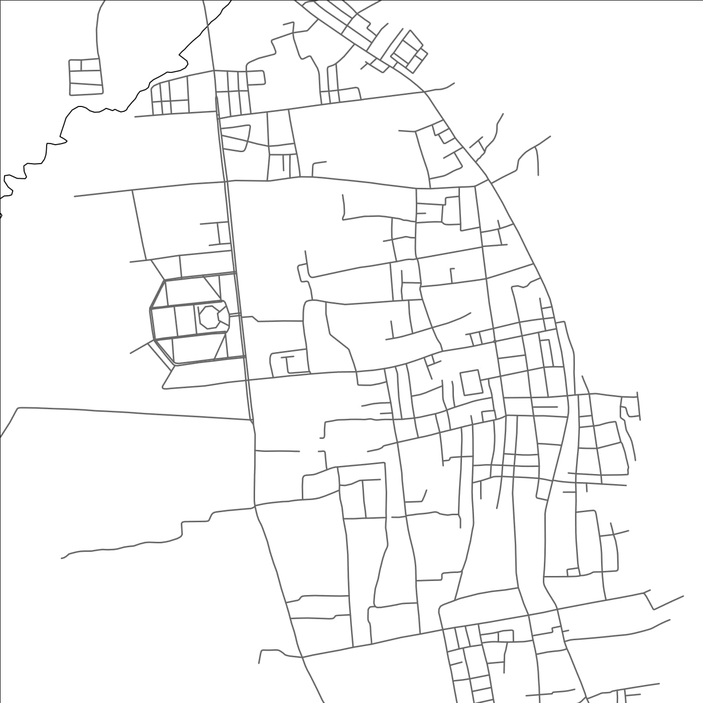 ROAD MAP OF TOBELO, INDONESIA BY MAPBAKES