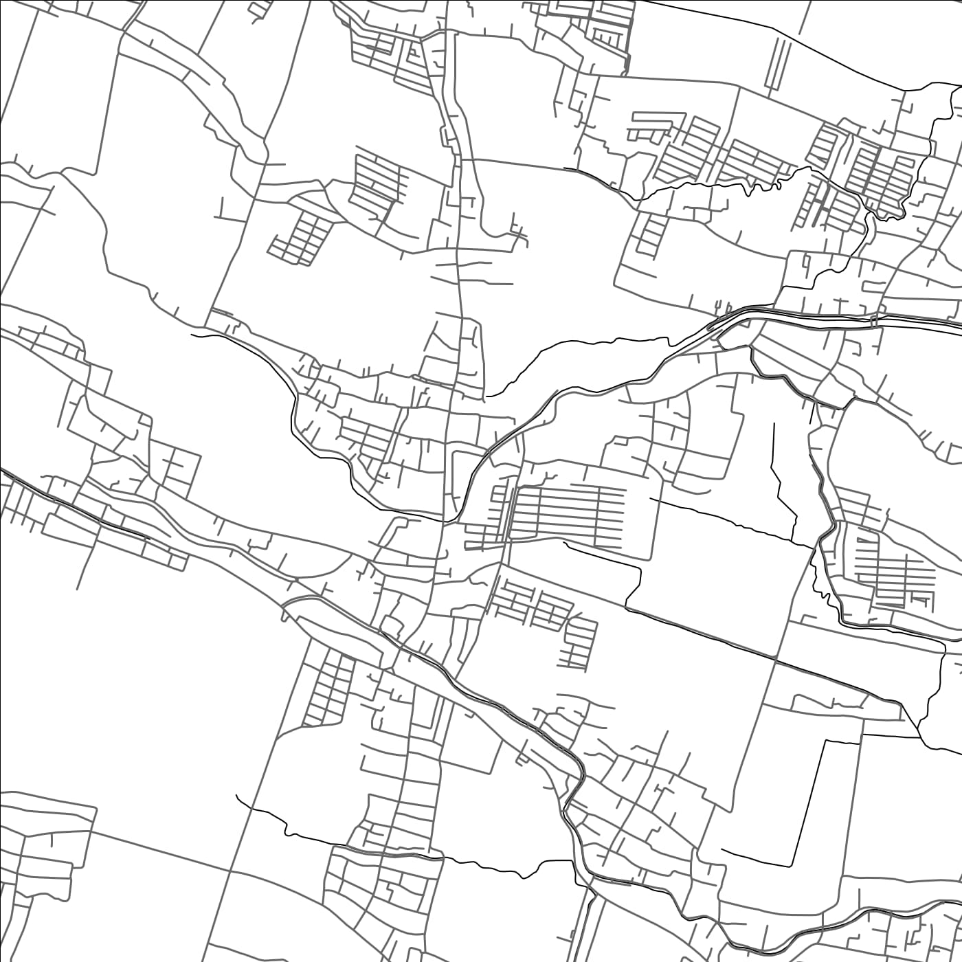 ROAD MAP OF TULANGAN UTARA, INDONESIA BY MAPBAKES