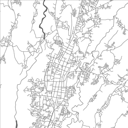 ROAD MAP OF WONOSOBO, INDONESIA BY MAPBAKES