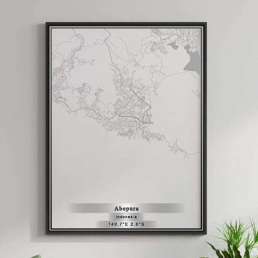 ROAD MAP OF ABEPURA, INDONESIA BY MAPBAKES