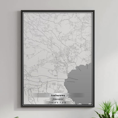 ROAD MAP OF AMBARAWA, INDONESIA BY MAPBAKES