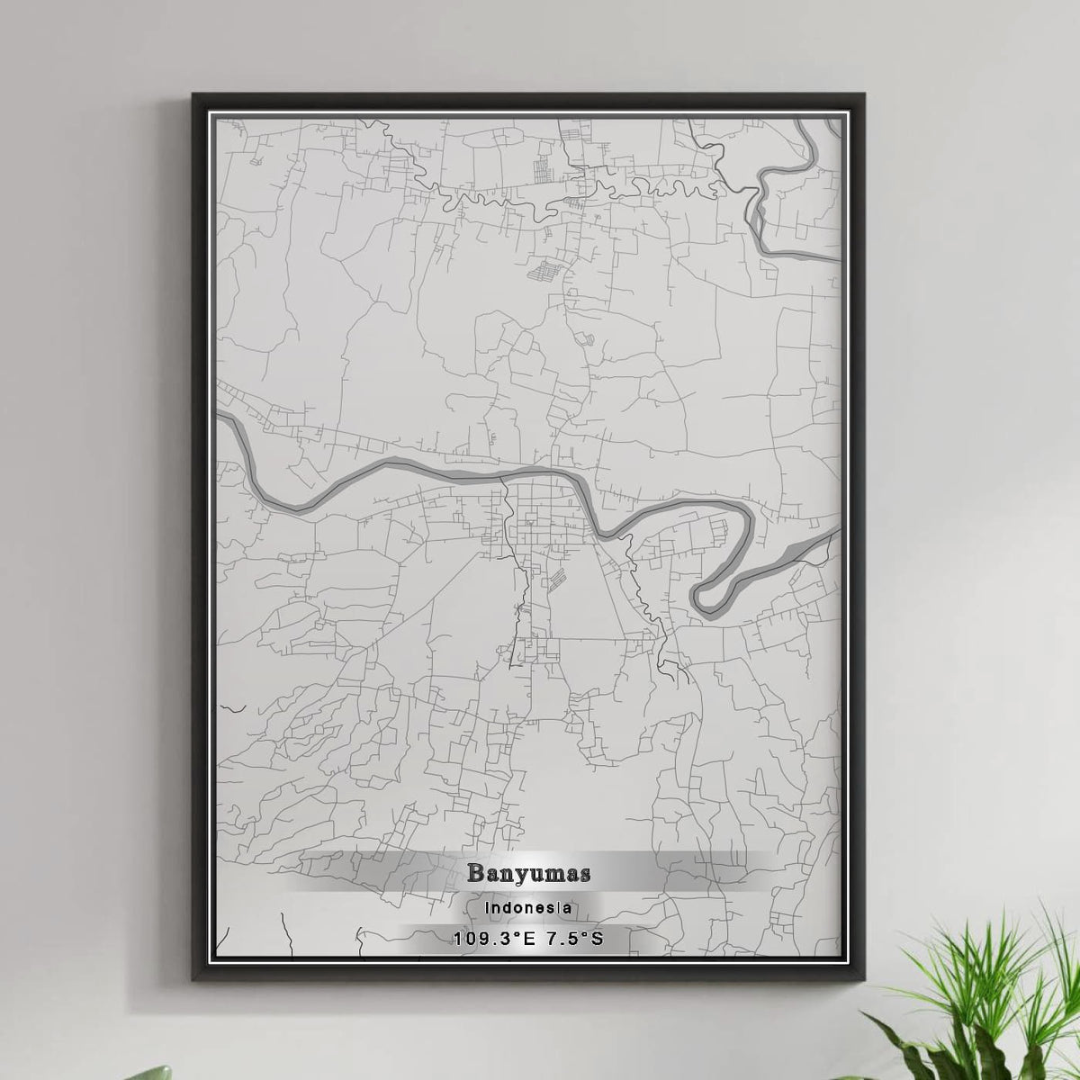 ROAD MAP OF BANYUMAS, INDONESIA BY MAPBAKES