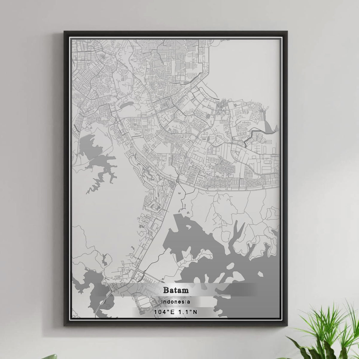 ROAD MAP OF BATAM, INDONESIA BY MAPBAKES