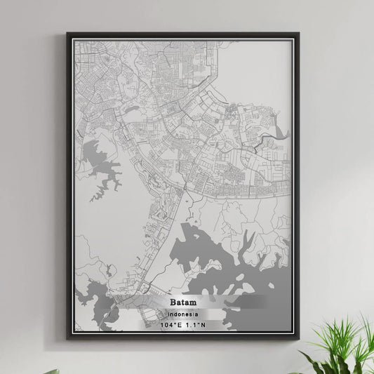 ROAD MAP OF BATAM, INDONESIA BY MAPBAKES