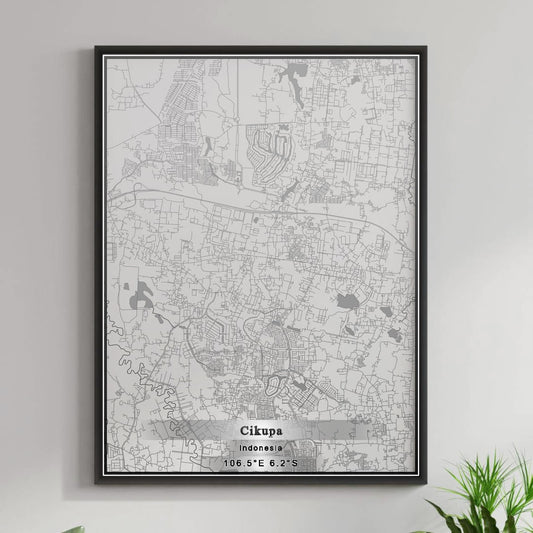 ROAD MAP OF CIKUPA, INDONESIA BY MAPBAKES