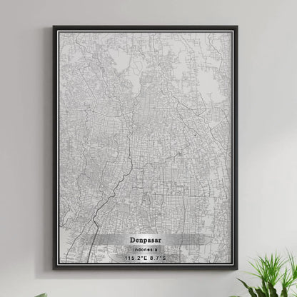 ROAD MAP OF DENPASAR, INDONESIA BY MAPBAKES