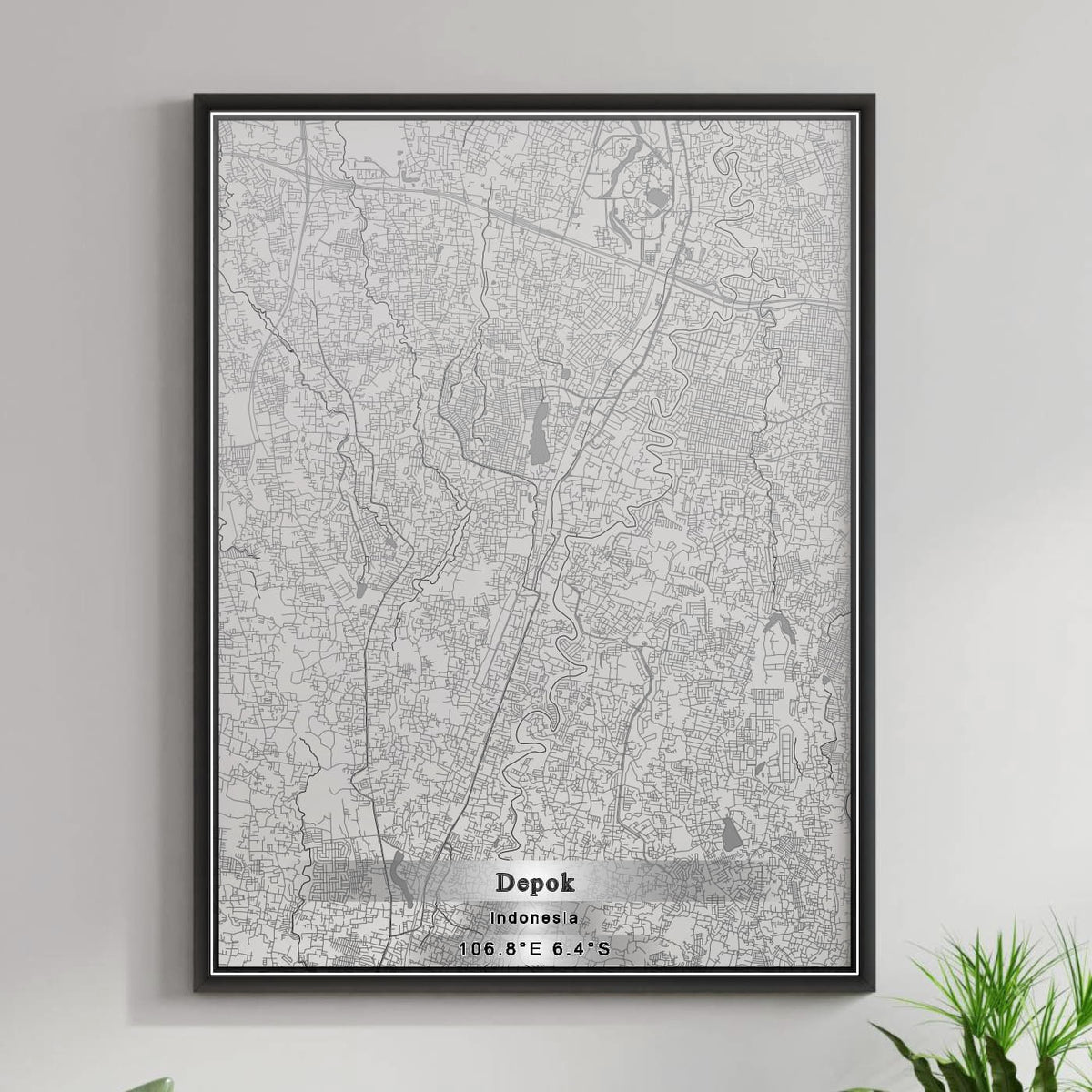 ROAD MAP OF DEPOK, INDONESIA BY MAPBAKES