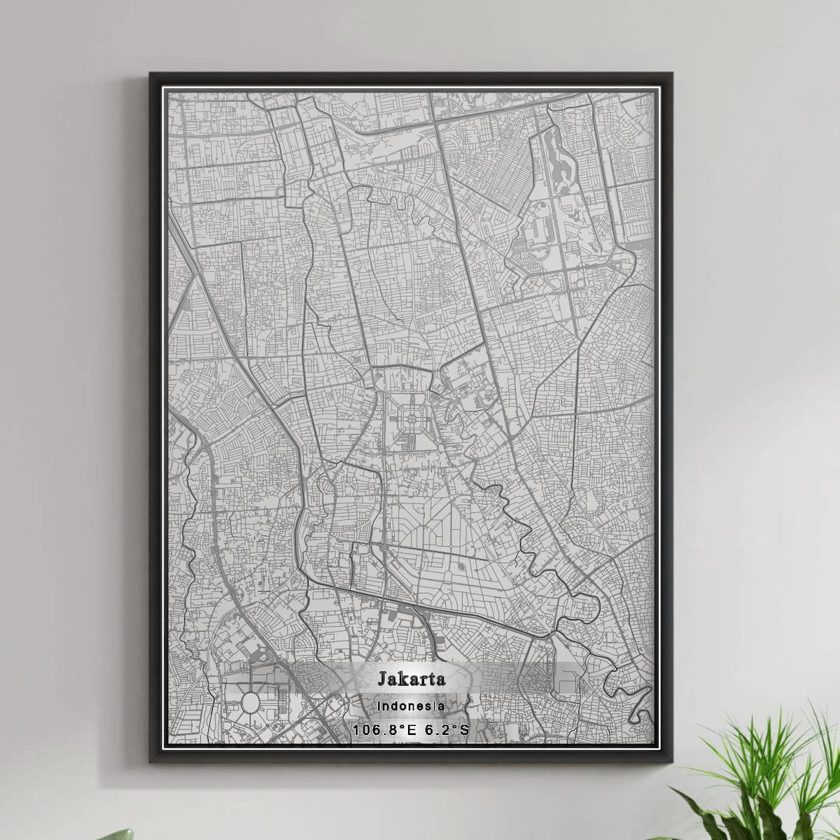 ROAD MAP OF JAKARTA, INDONESIA BY MAPBAKES