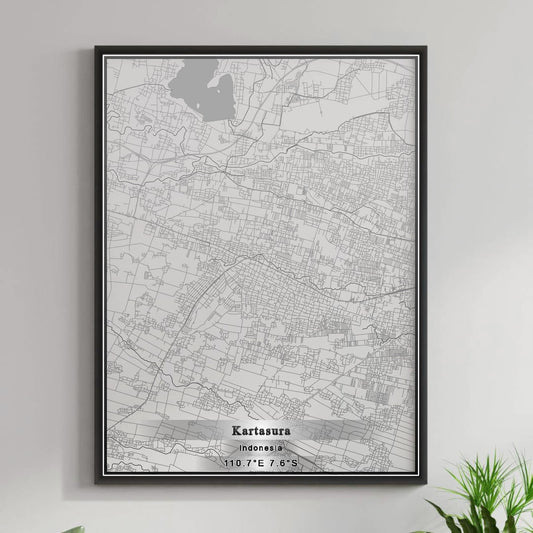 ROAD MAP OF KARTASURA, INDONESIA BY MAPBAKES