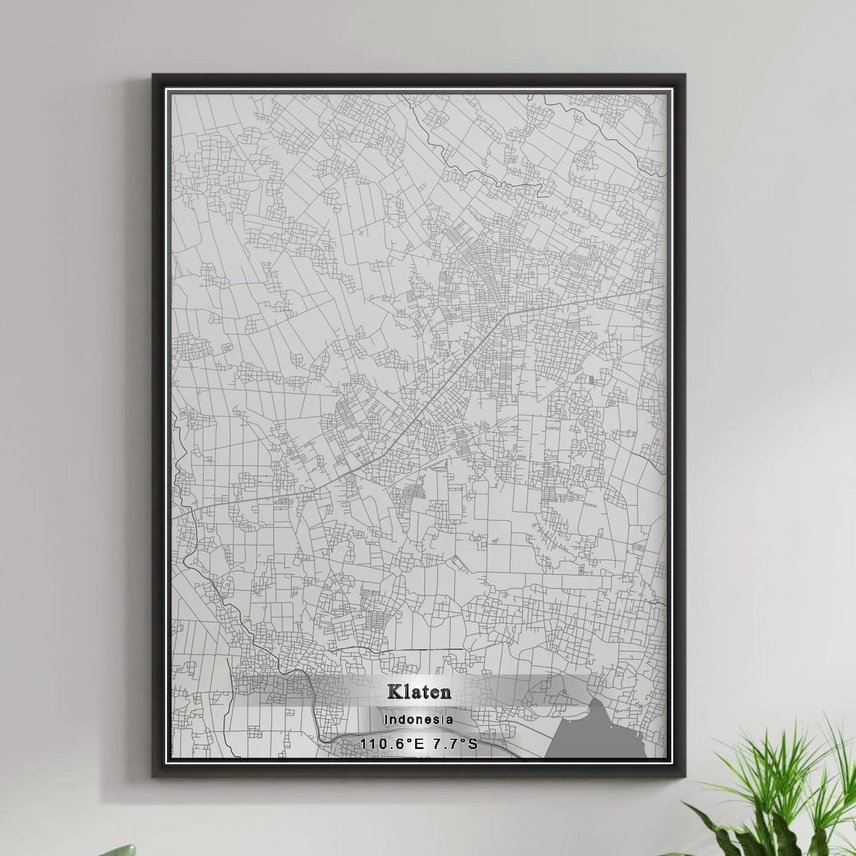 ROAD MAP OF KLATEN, INDONESIA BY MAPBAKES