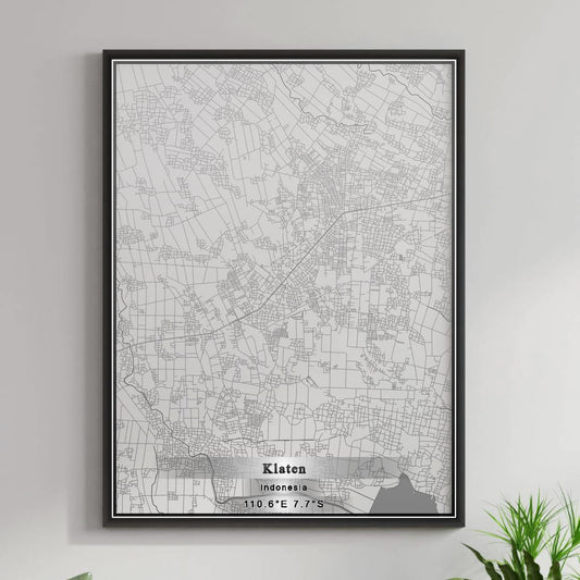ROAD MAP OF KLATEN, INDONESIA BY MAPBAKES