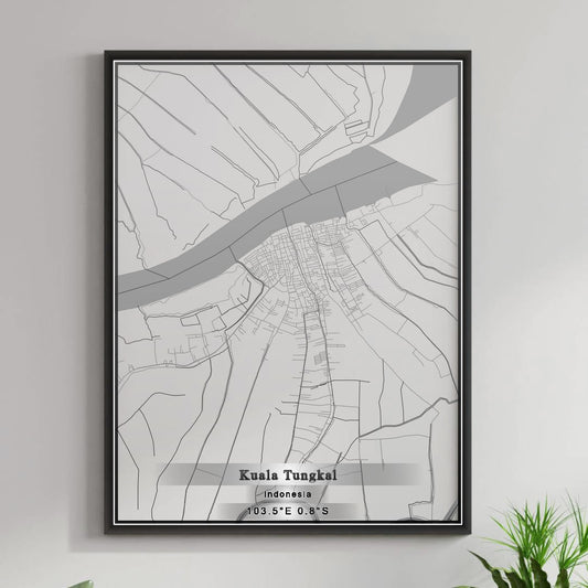 ROAD MAP OF KUALA TUNGKAL, INDONESIA BY MAPBAKES