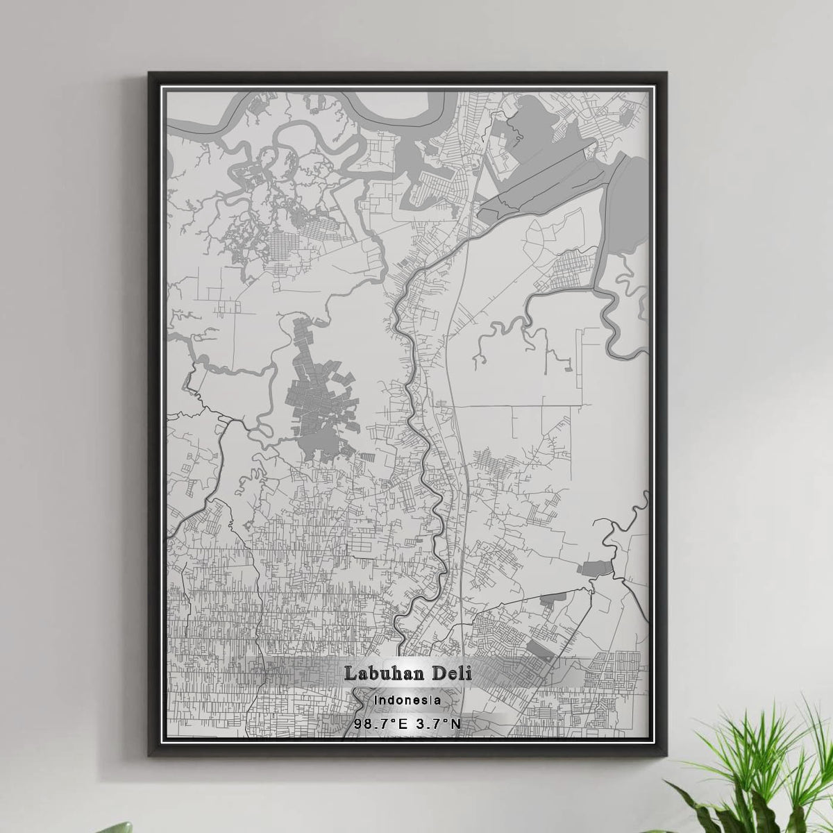 ROAD MAP OF LABUHAN DELI, INDONESIA BY MAPBAKES