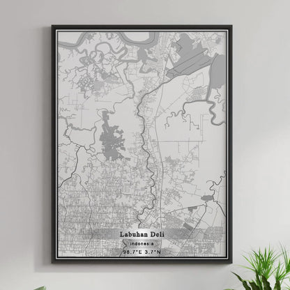 ROAD MAP OF LABUHAN DELI, INDONESIA BY MAPBAKES