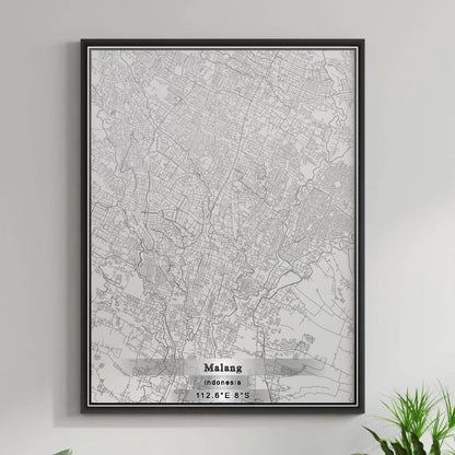 ROAD MAP OF MALANG, INDONESIA BY MAPBAKES