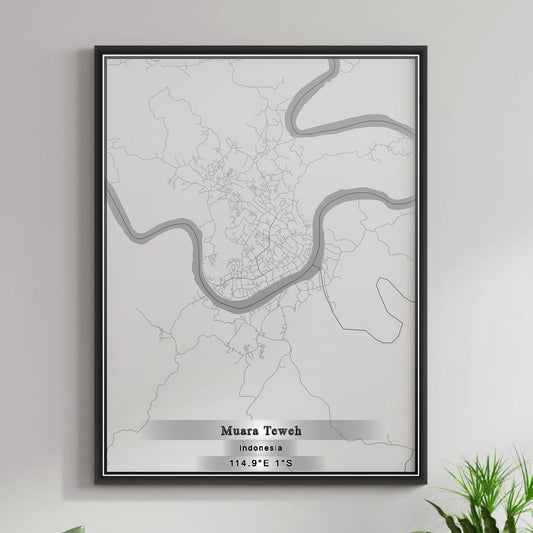 ROAD MAP OF MUARA TEWEH, INDONESIA BY MAPBAKES