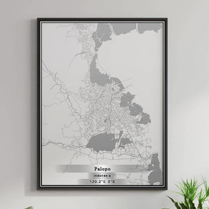ROAD MAP OF PALOPO, INDONESIA BY MAPBAKES