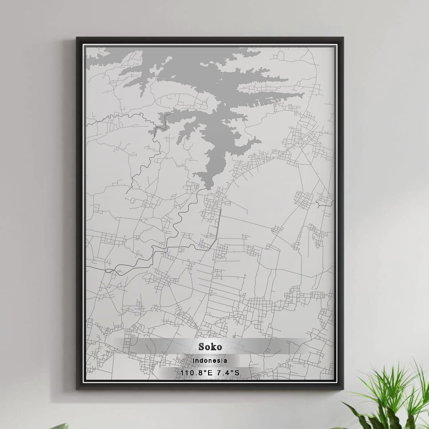 ROAD MAP OF SOKO, INDONESIA BY MAPBAKES