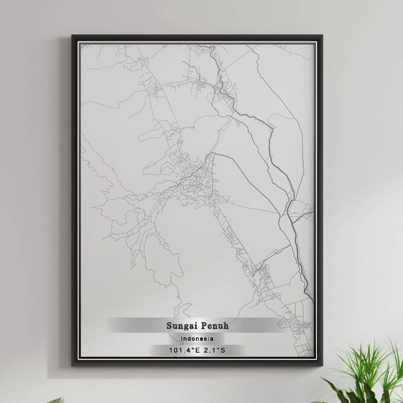 ROAD MAP OF SUNGAI PENUH, INDONESIA BY MAPBAKES