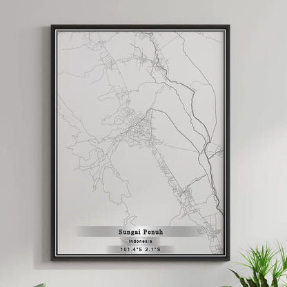 ROAD MAP OF SUNGAI PENUH, INDONESIA BY MAPBAKES