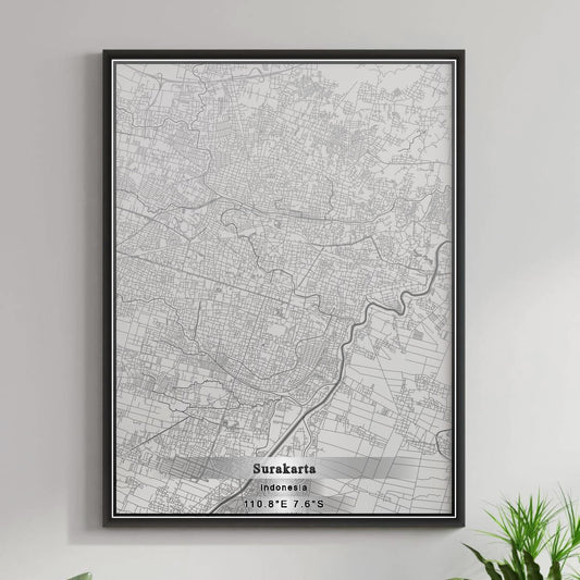 ROAD MAP OF SURAKARTA, INDONESIA BY MAPBAKES