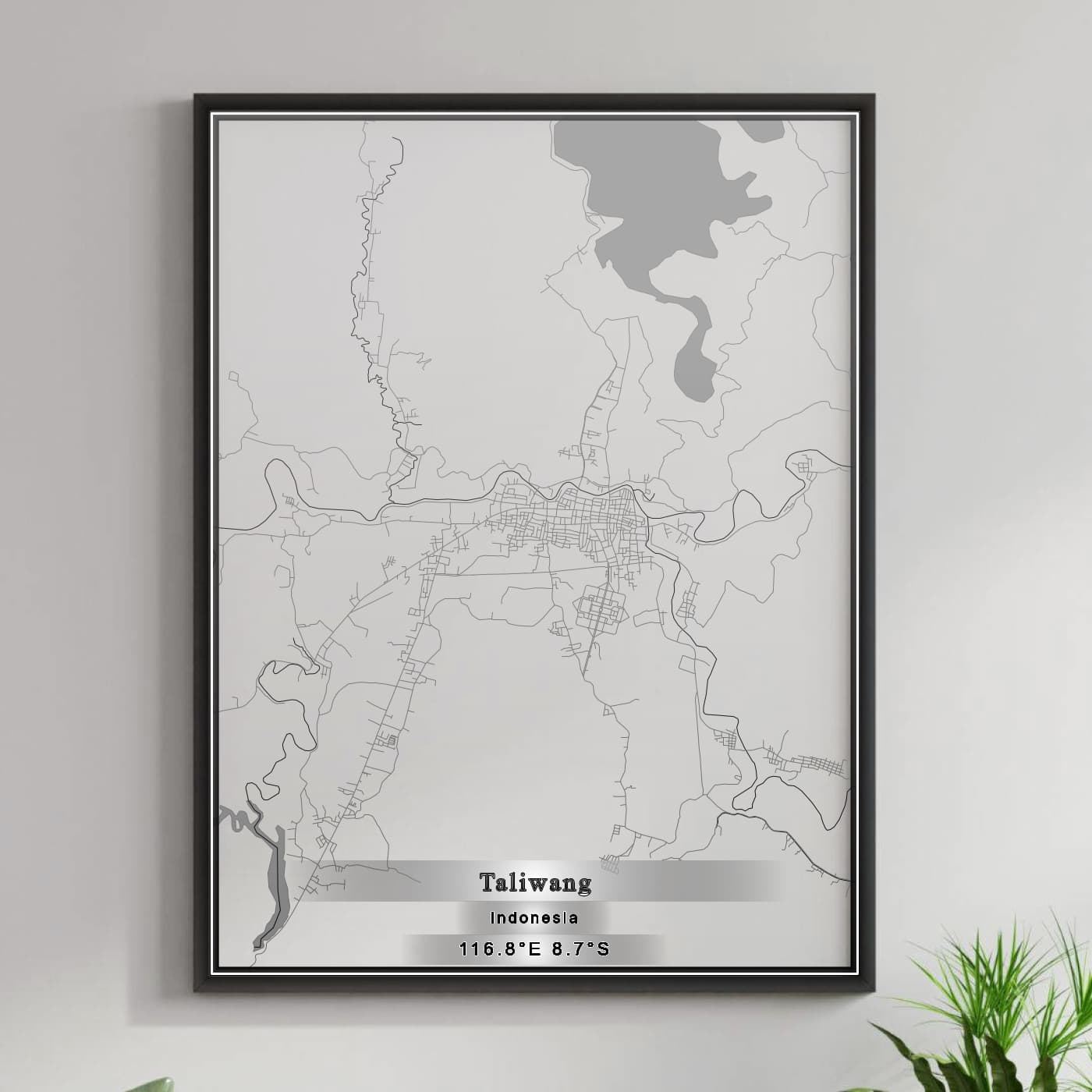 ROAD MAP OF TALIWANG, INDONESIA BY MAPBAKES