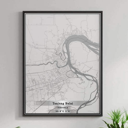 ROAD MAP OF TANJUNG PANDAN, INDONESIA BY MAPBAKES