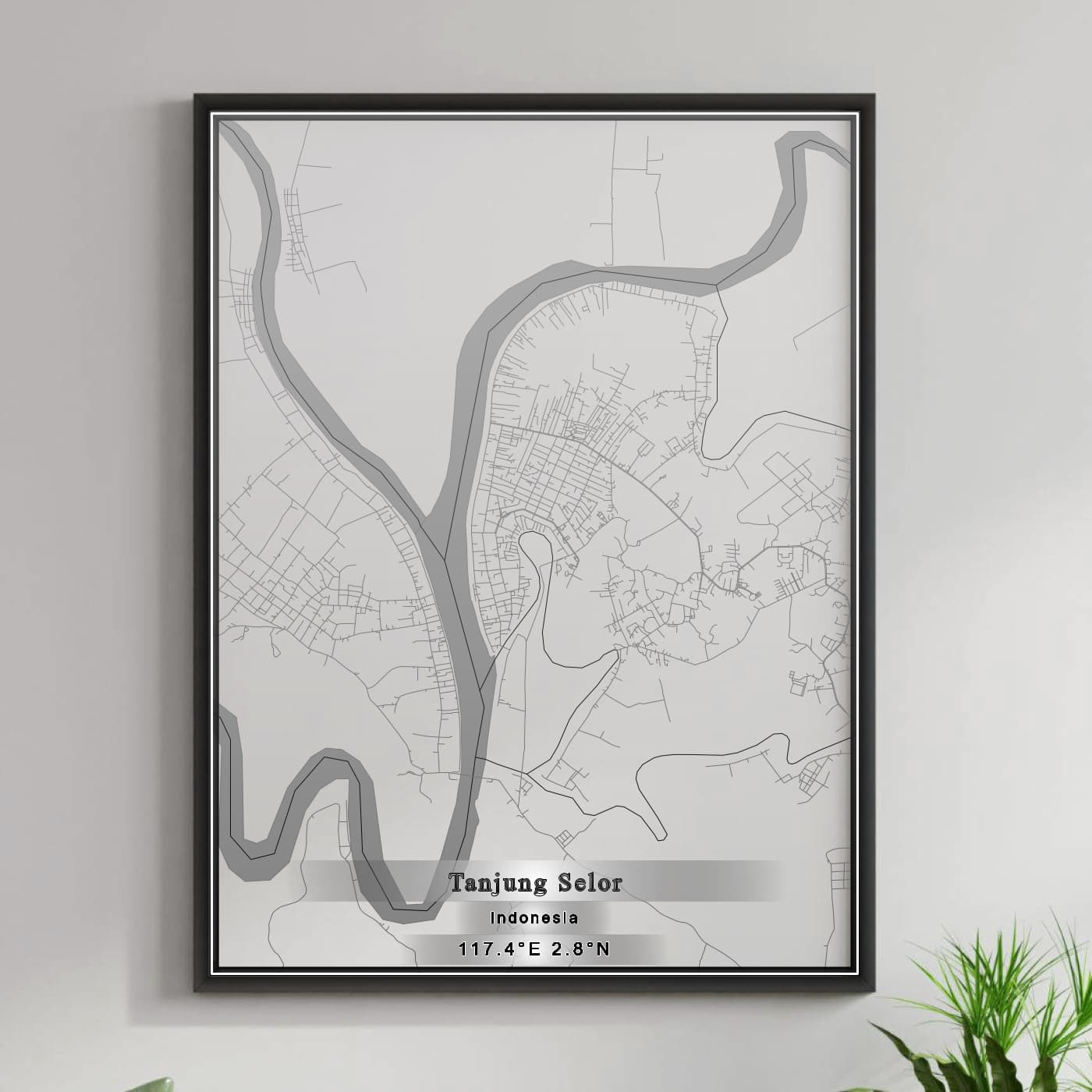 ROAD MAP OF TANJUNG, INDONESIA BY MAPBAKES