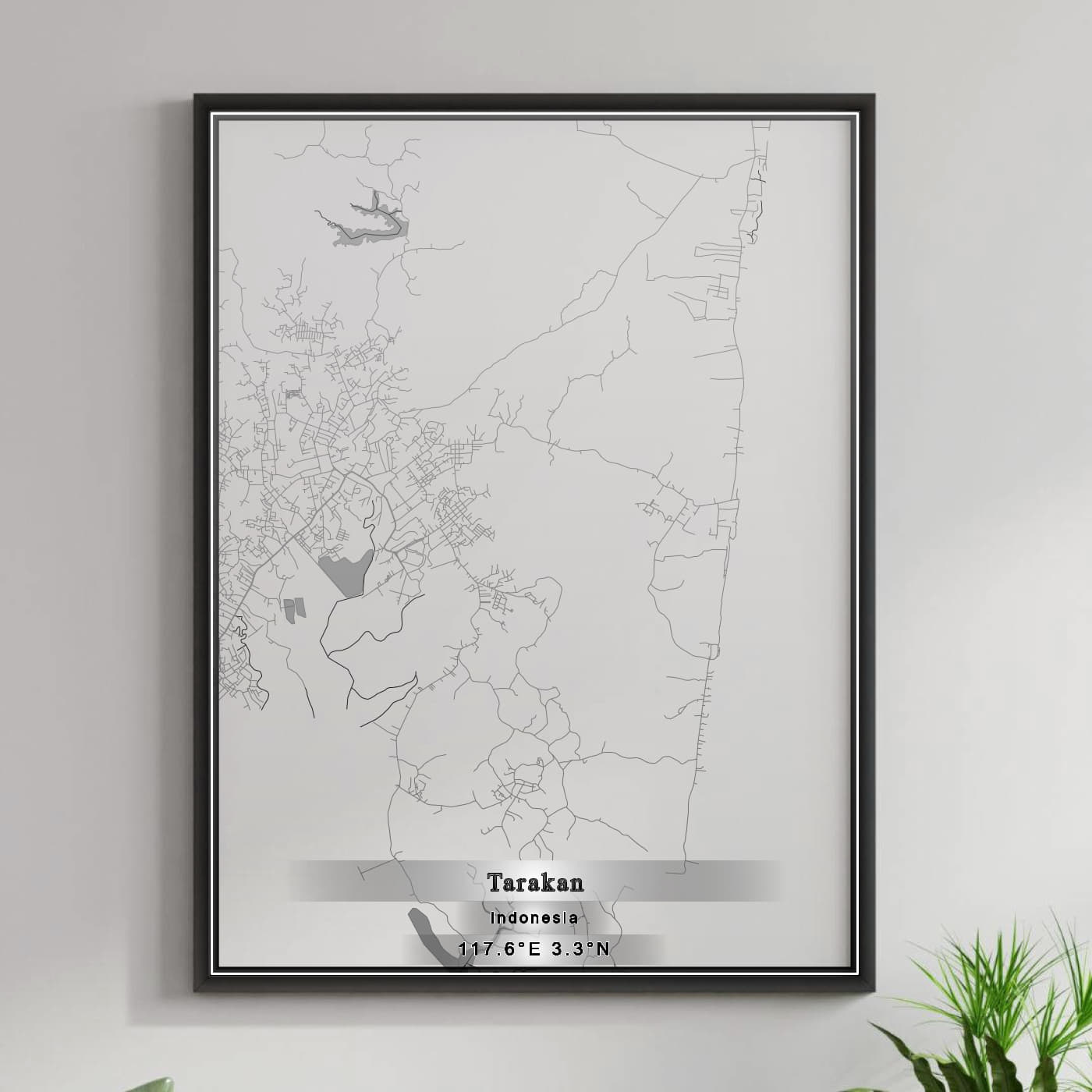 ROAD MAP OF TARAKAN, INDONESIA BY MAPBAKES