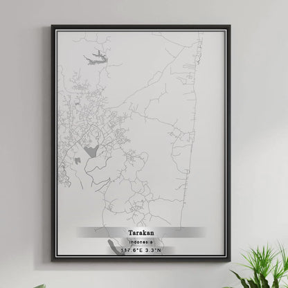 ROAD MAP OF TARAKAN, INDONESIA BY MAPBAKES